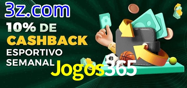 10% de bônus de cashback na Jogos365